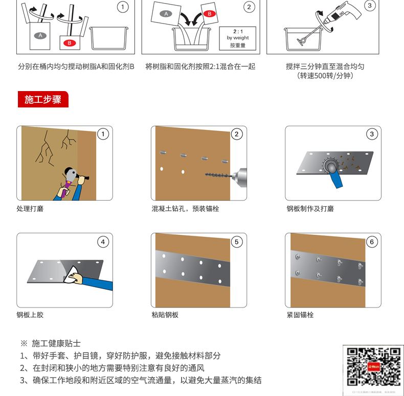 包钢资中粘钢加固施工过程